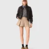 Chaqueta corta de cuero