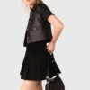 Chaqueta corta de cuero