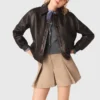 Chaqueta corta de cuero