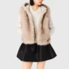 Chaqueta corta de piel sintética