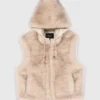 Chaqueta corta de piel sintética