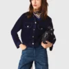 Chaqueta corta de terciopelo