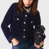 Chaqueta corta de terciopelo
