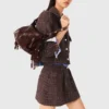 Chaqueta corta de tweed