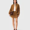 Chaqueta de ante