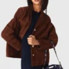 Chaqueta de ante