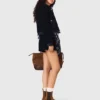 Chaqueta de bouclé y denim