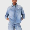 Chaqueta de camisa vaquera