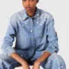 Chaqueta de camisa vaquera