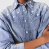 Chaqueta de camisa vaquera