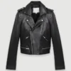 Chaqueta de cuero estilo motero