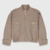 Chaqueta de mezcla de lana