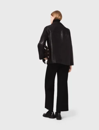 Chaqueta de piel acolchada