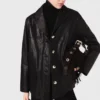 Chaqueta de piel acolchada
