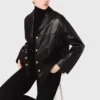 Chaqueta de piel acolchada