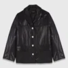 Chaqueta de piel acolchada