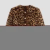 Chaqueta de piel sintética de leopardo