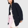 Chaqueta de piel y piel sintética