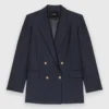 Chaqueta de traje con botones dorados