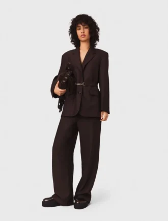 Chaqueta de traje con cinturón Chaqueta de traje con cinturón