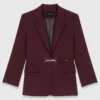 Chaqueta de traje con cinturón