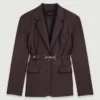 Chaqueta de traje con cinturón Chaqueta de traje con cinturón