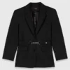 Chaqueta de traje con pedrería