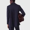 Chaqueta de traje con pliegues en la espalda