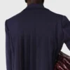 Chaqueta de traje con pliegues en la espalda