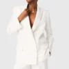 Chaqueta de traje cruzada