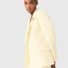 Chaqueta de traje cruzada