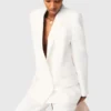 Chaqueta de traje cruzada