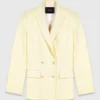 Chaqueta de traje cruzada