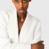 Chaqueta de traje cruzada