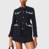 Chaqueta de tweed de 4 bolsillos