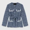 Chaqueta de tweed de 4 bolsillos