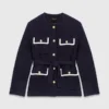 Chaqueta de tweed de 4 bolsillos