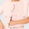 Chaqueta de tweed de manga corta