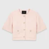 Chaqueta de tweed de manga corta
