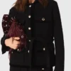 Chaqueta larga de tweed