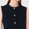 Chaqueta sin mangas de tweed