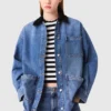 Chaqueta vaquera desgastada