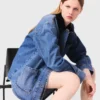 Chaqueta vaquera desgastada