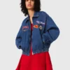Chaqueta vaquera oversize bordada Chaqueta vaquera oversize bordada