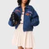 Chaqueta vaquera oversize bordada Chaqueta vaquera oversize bordada