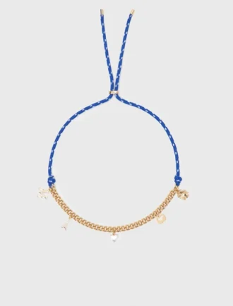 Collar con cadena de cuerda marinera