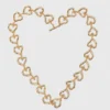 Collar con corazón chapado en oro Collar con corazón chapado en oro