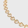 Collar con corazón chapado en oro Collar con corazón chapado en oro