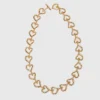 Collar con corazón chapado en oro Collar con corazón chapado en oro