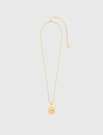 Collar con placa del signo del zodiaco